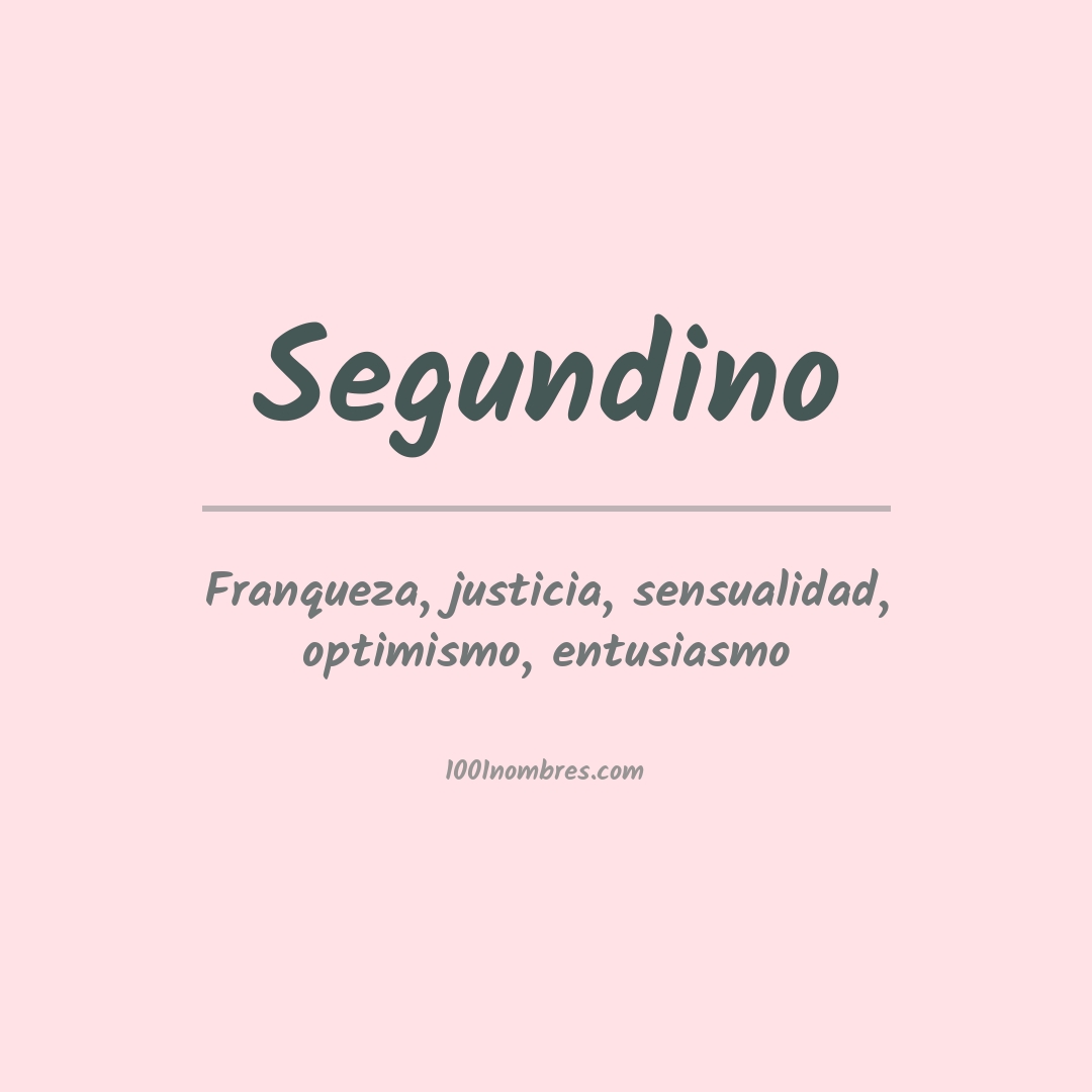 Significado del nombre Segundino Significado del nombre Segundino
