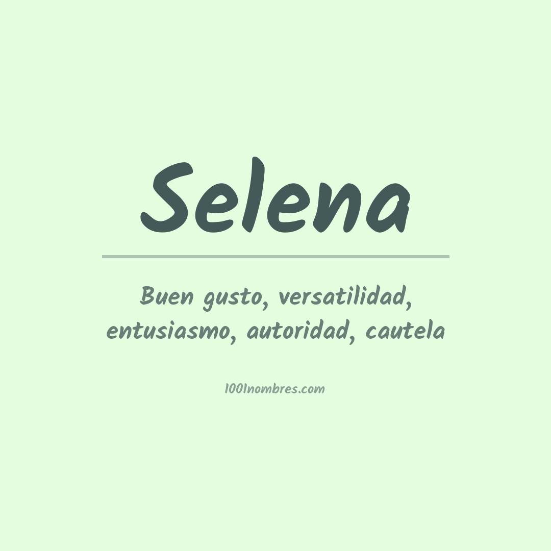 Significado del nombre Selena