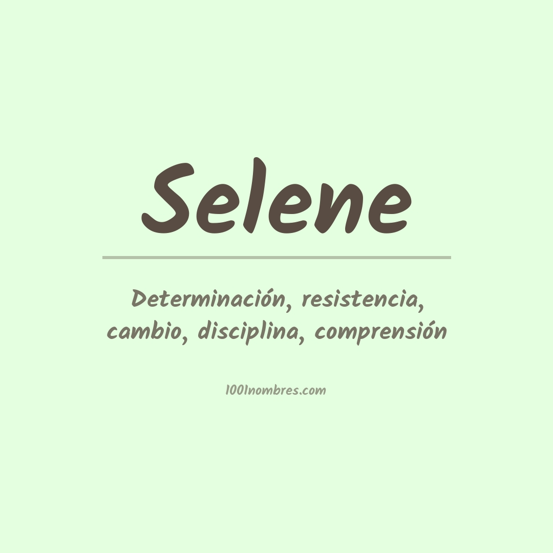 Significado del nombre Selene