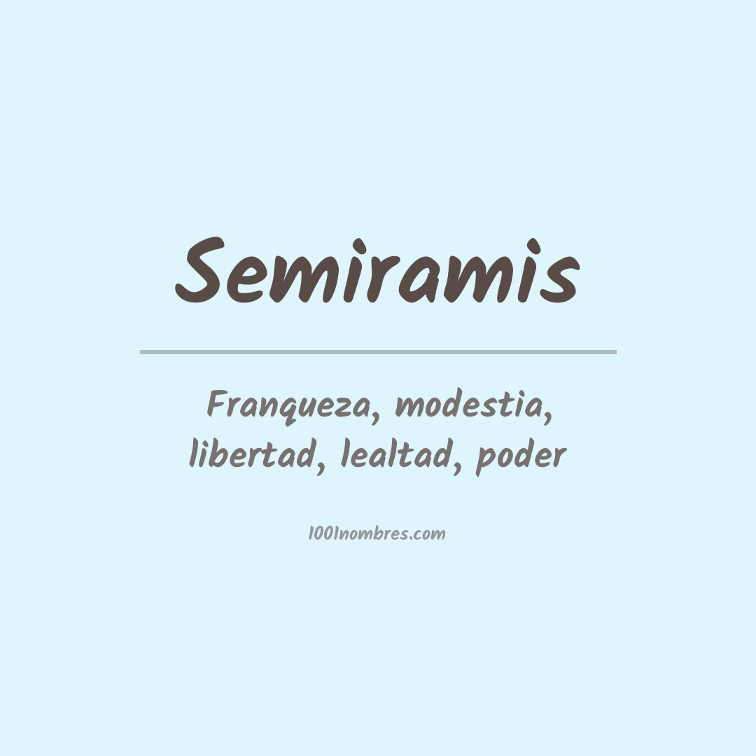 Significado del nombre Semiramis