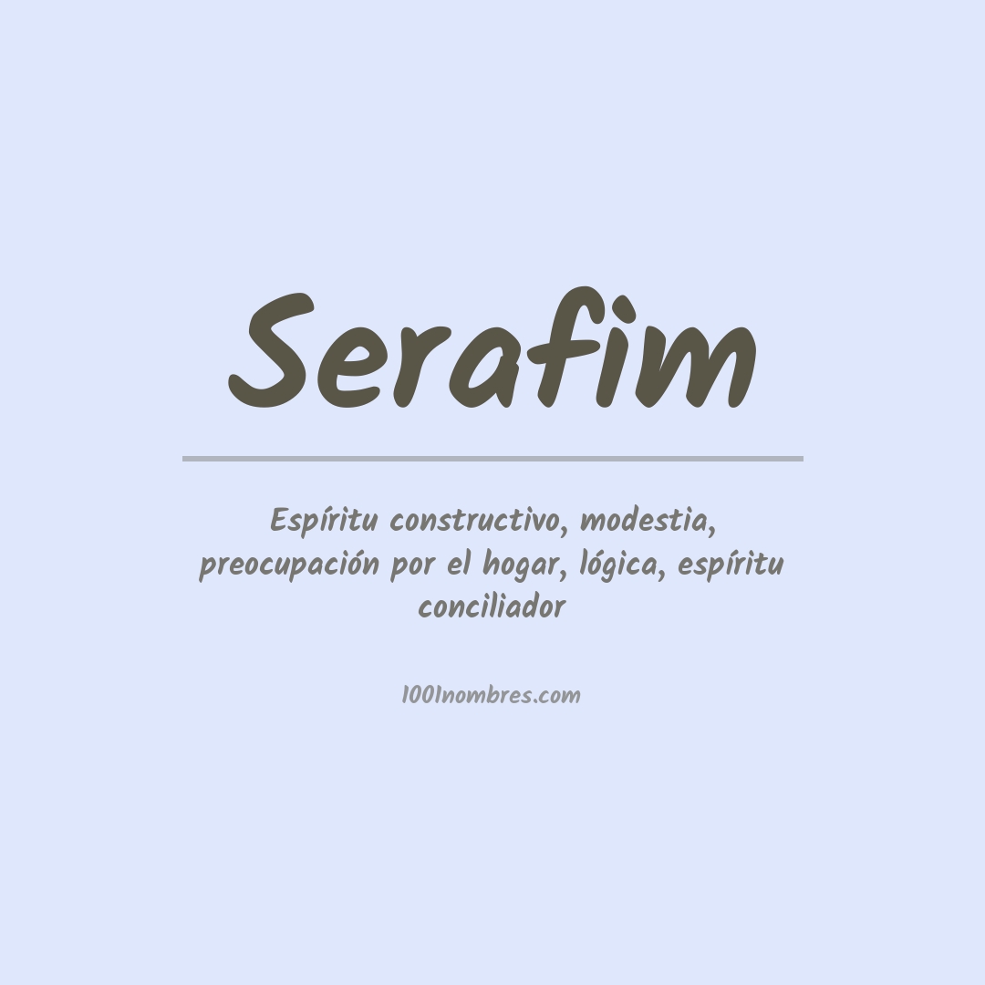 Significado del nombre Serafim