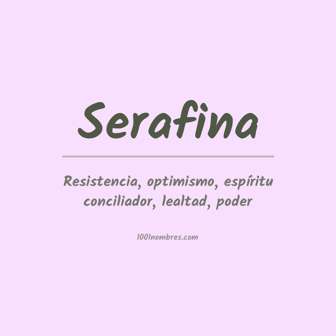 Significado del nombre Serafina