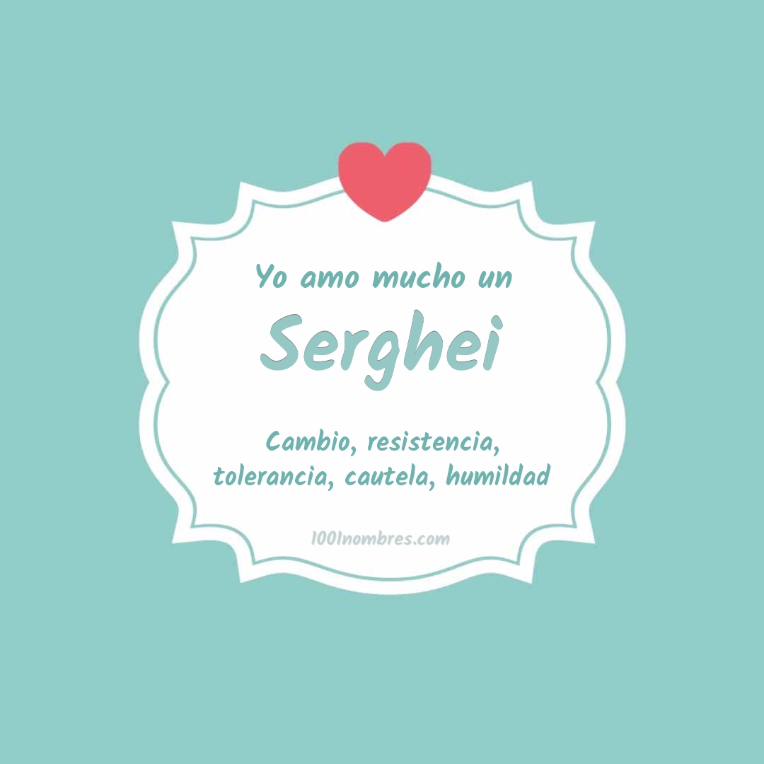 Yo amo mucho Serghei