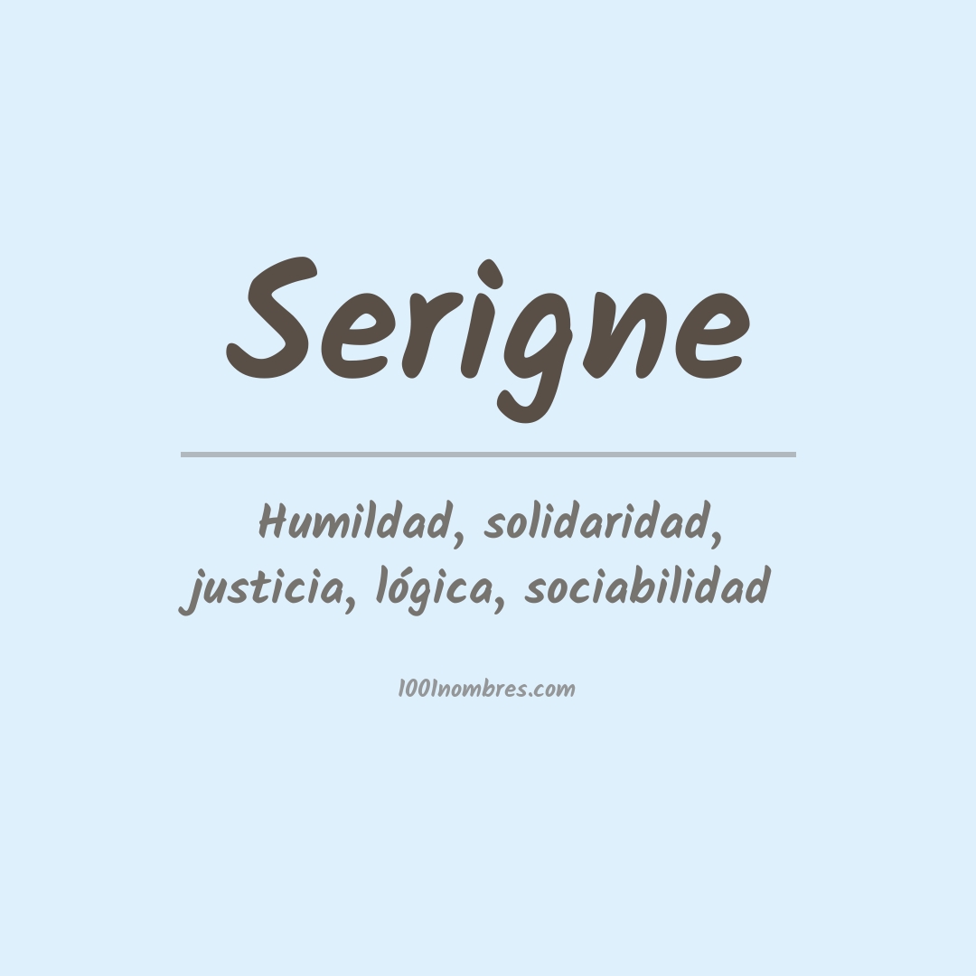 Significado del nombre Serigne