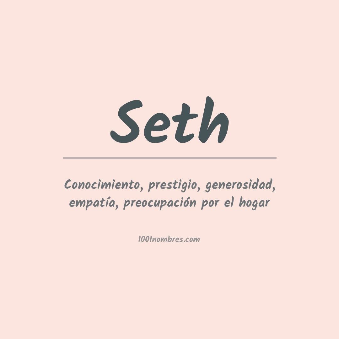 Significado del nombre Seth