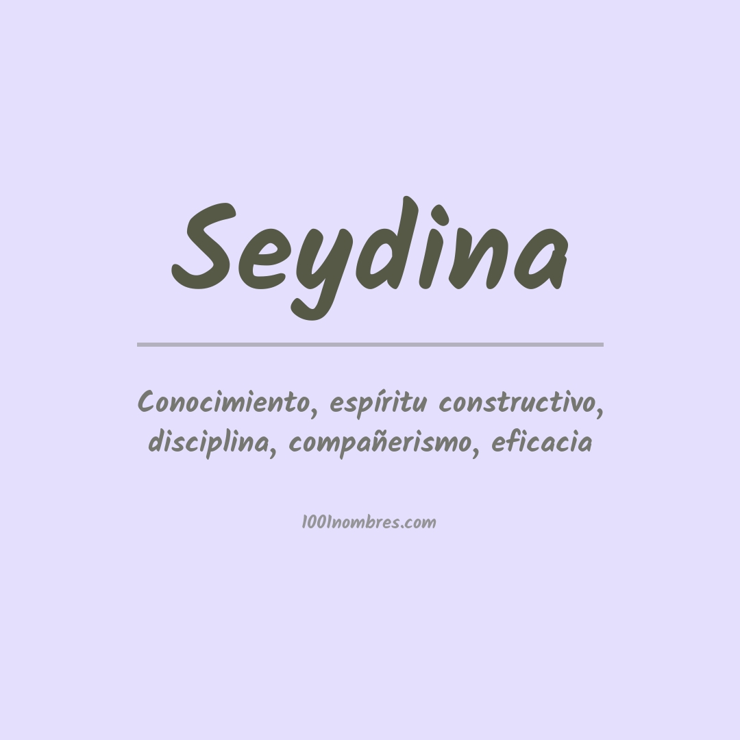 Significado del nombre Seydina Significado del nombre Seydina