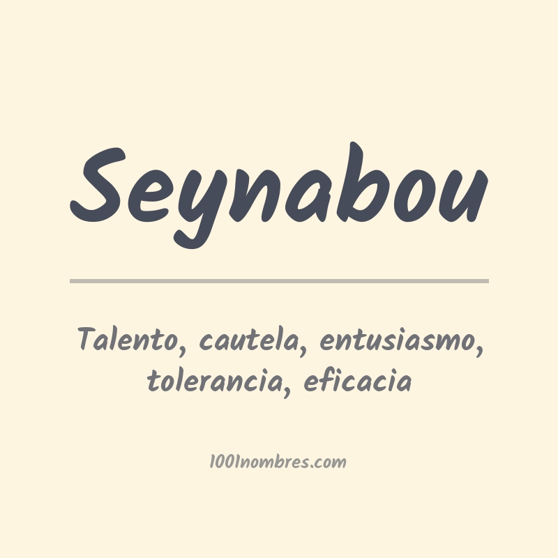 Significado del nombre Seynabou Significado del nombre Seynabou