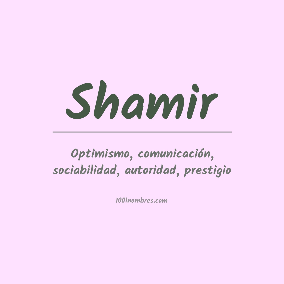 Significado del nombre Shamir Significado del nombre Shamir