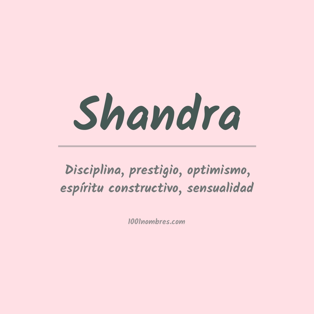 Significado del nombre Shandra
