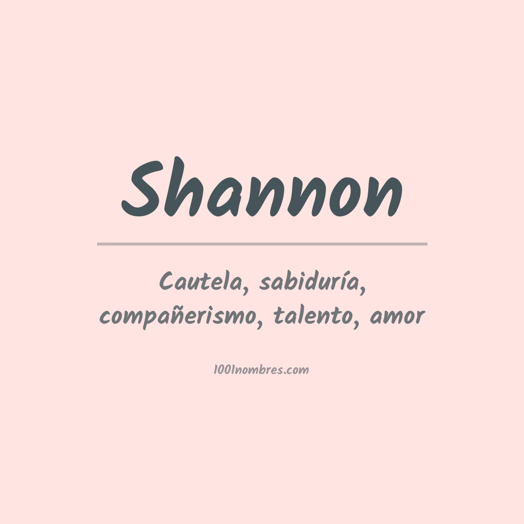 Significado del nombre Shannon