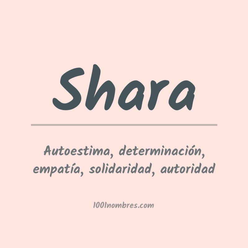 Significado del nombre Shara Significado del nombre Shara