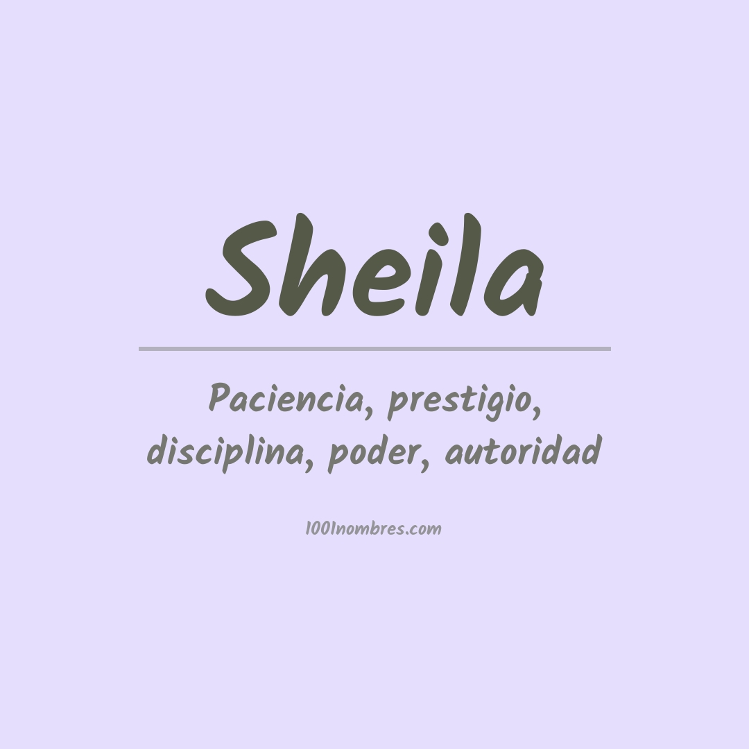 Significado del nombre Sheila