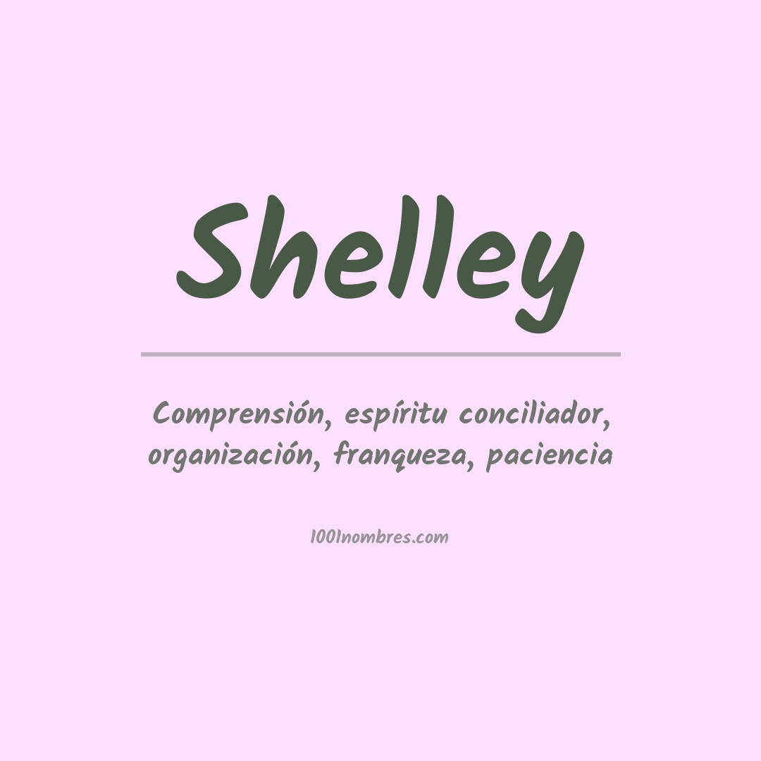 Significado del nombre Shelley