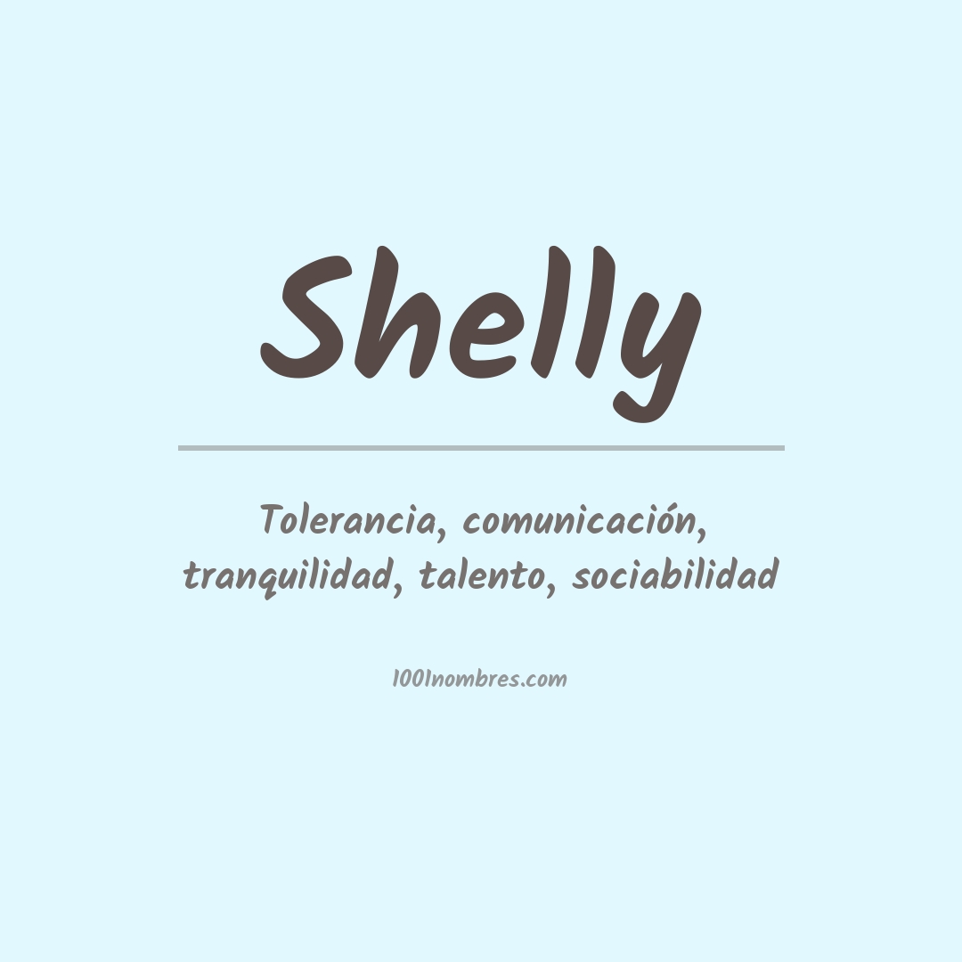 Significado del nombre Shelly