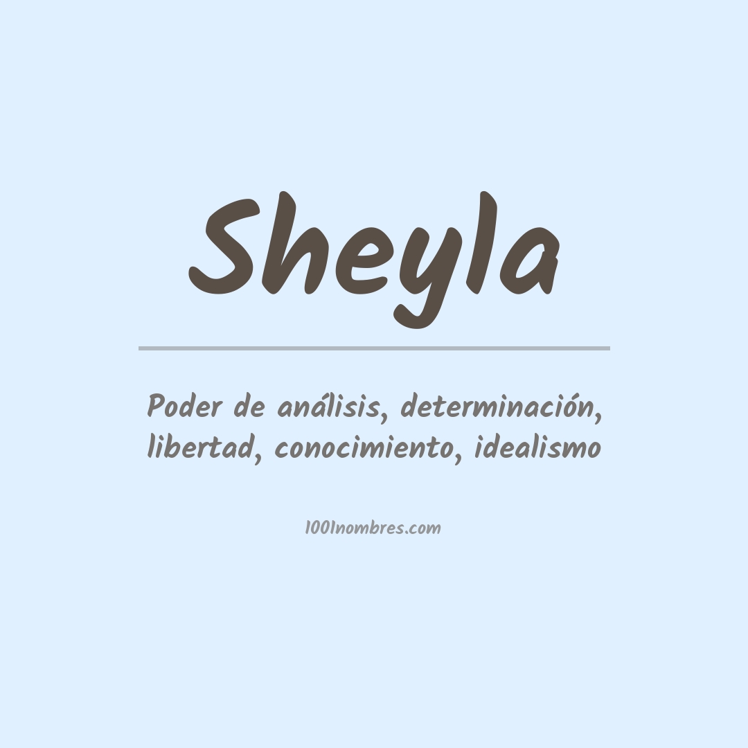 Significado del nombre Sheyla