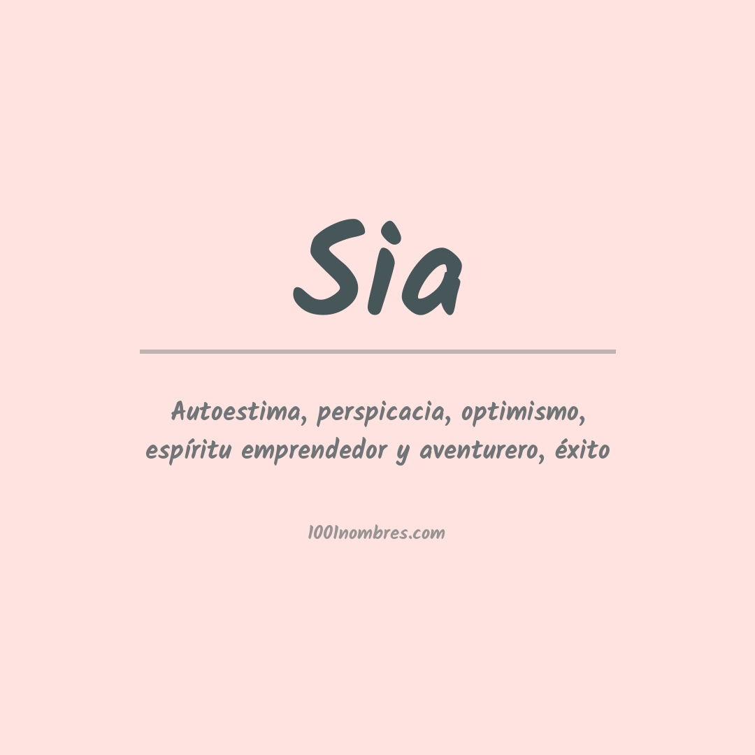 Significado del nombre Sia