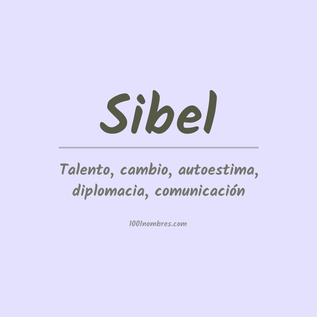 Significado del nombre Sibel