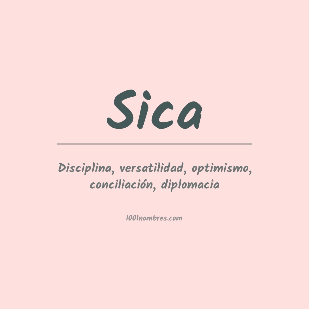 Significado del nombre Sica