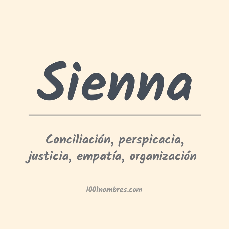 Significado del nombre Sienna Significado del nombre Sienna