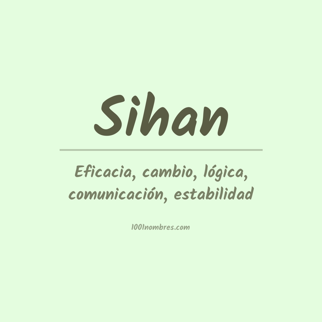 Significado del nombre Sihan Significado del nombre Sihan