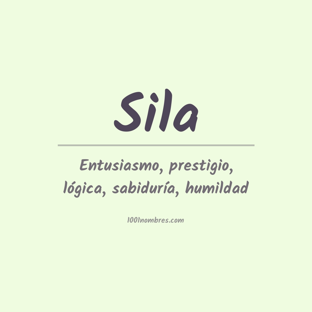 Significado del nombre Sila