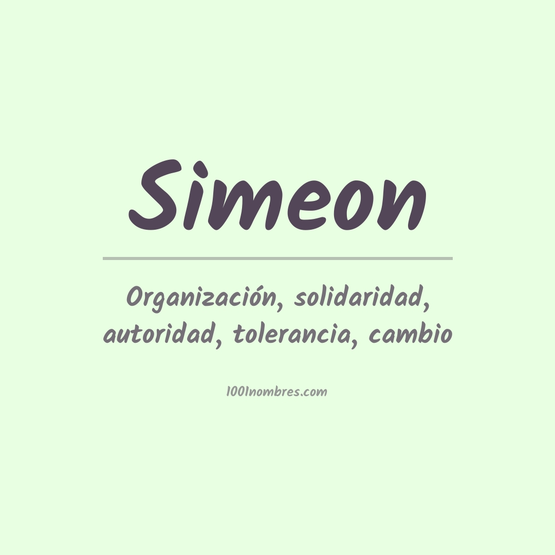 Significado del nombre Simeon