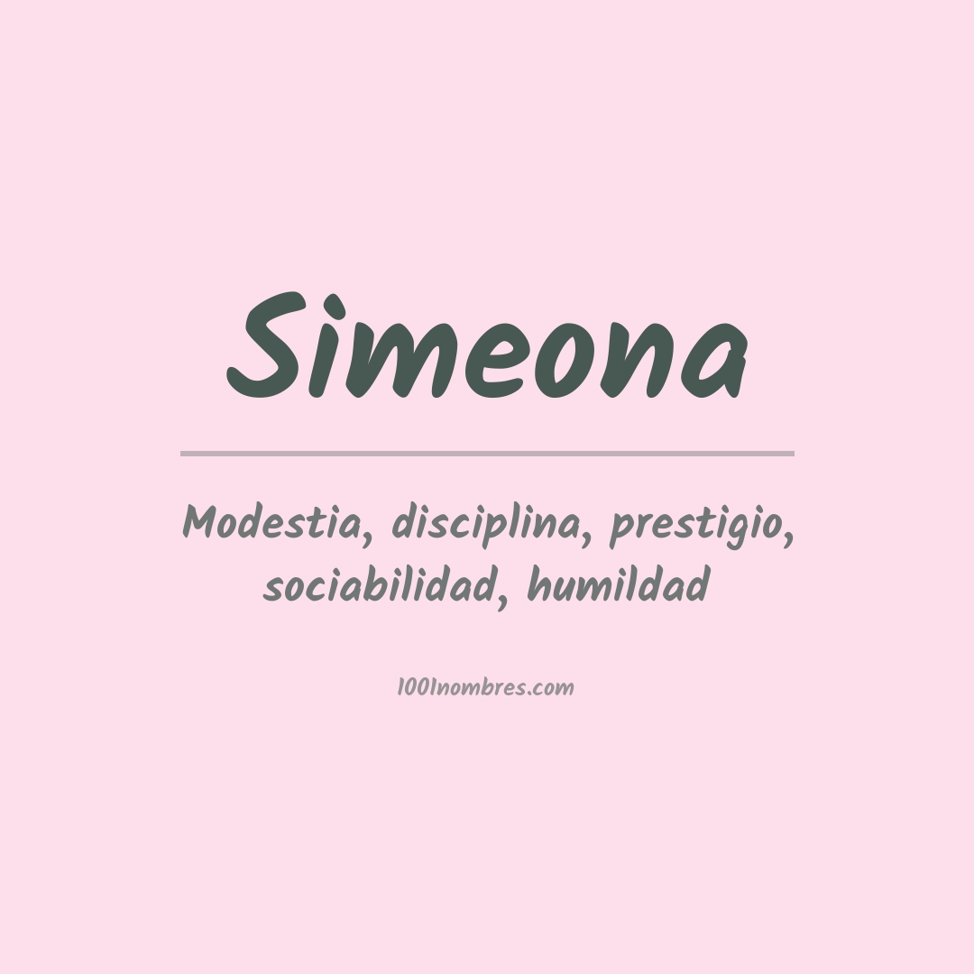 Significado del nombre Simeona Significado del nombre Simeona
