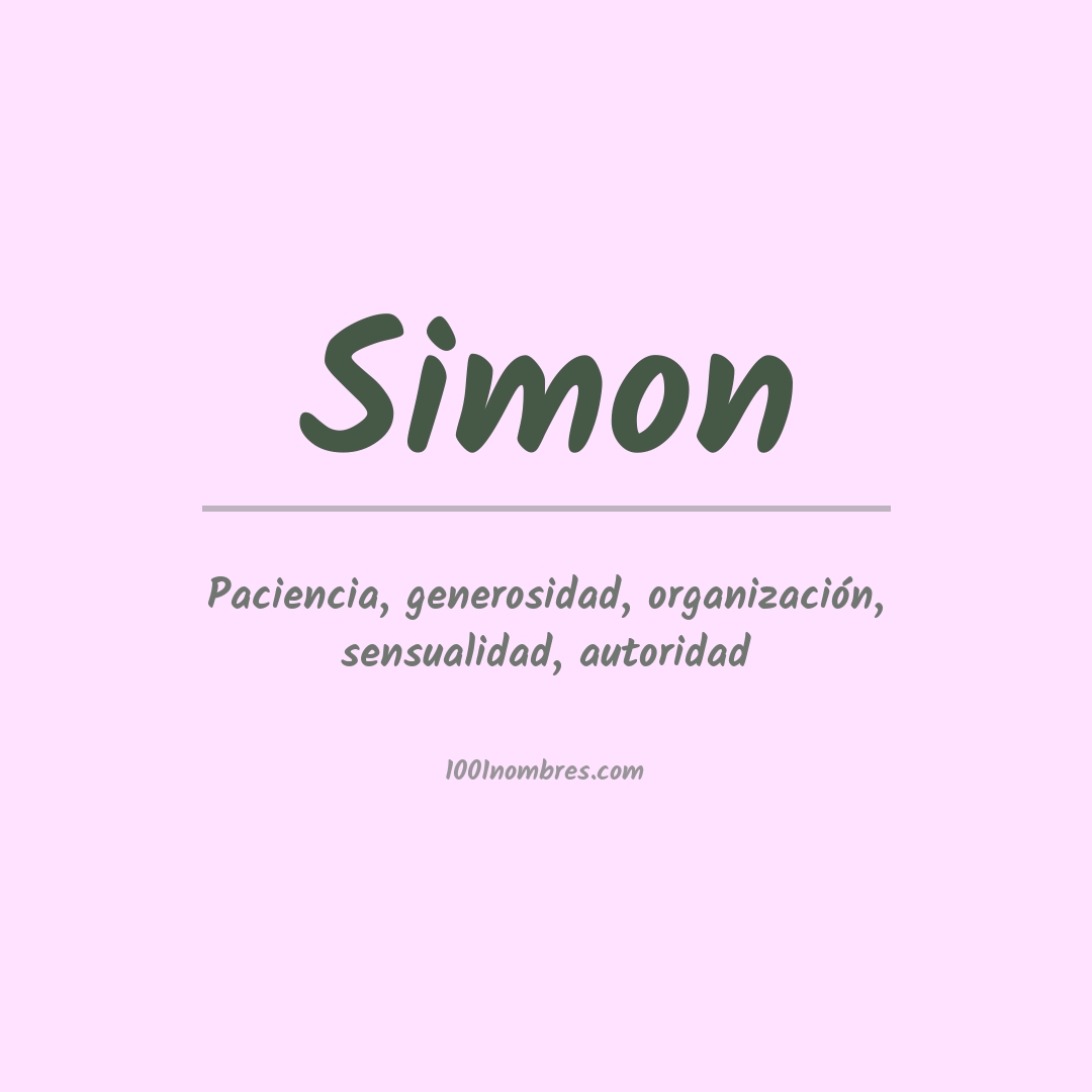 Significado del nombre Simon