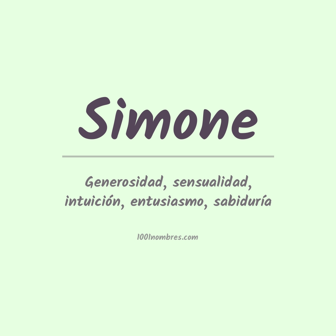 Significado del nombre Simone