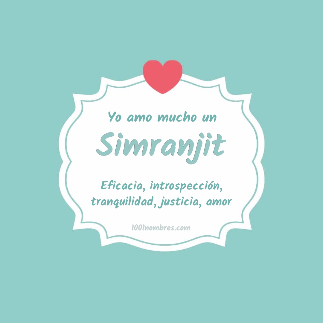 Yo amo mucho Simranjit