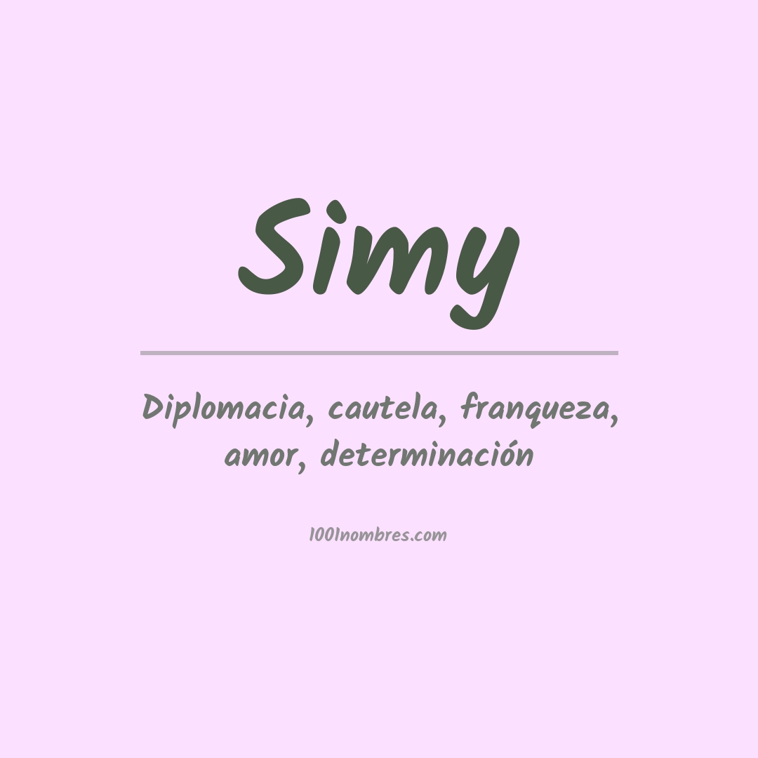 Significado del nombre Simy