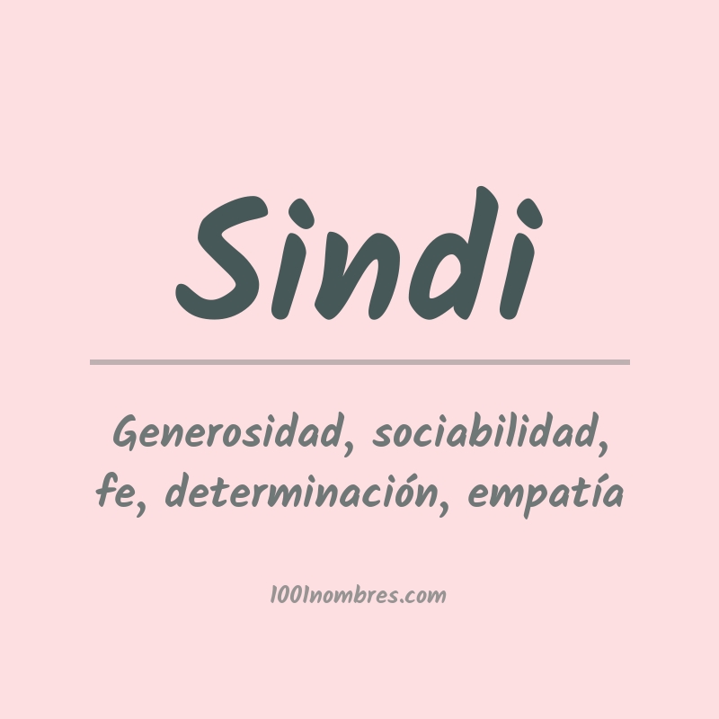 Significado del nombre Sindi