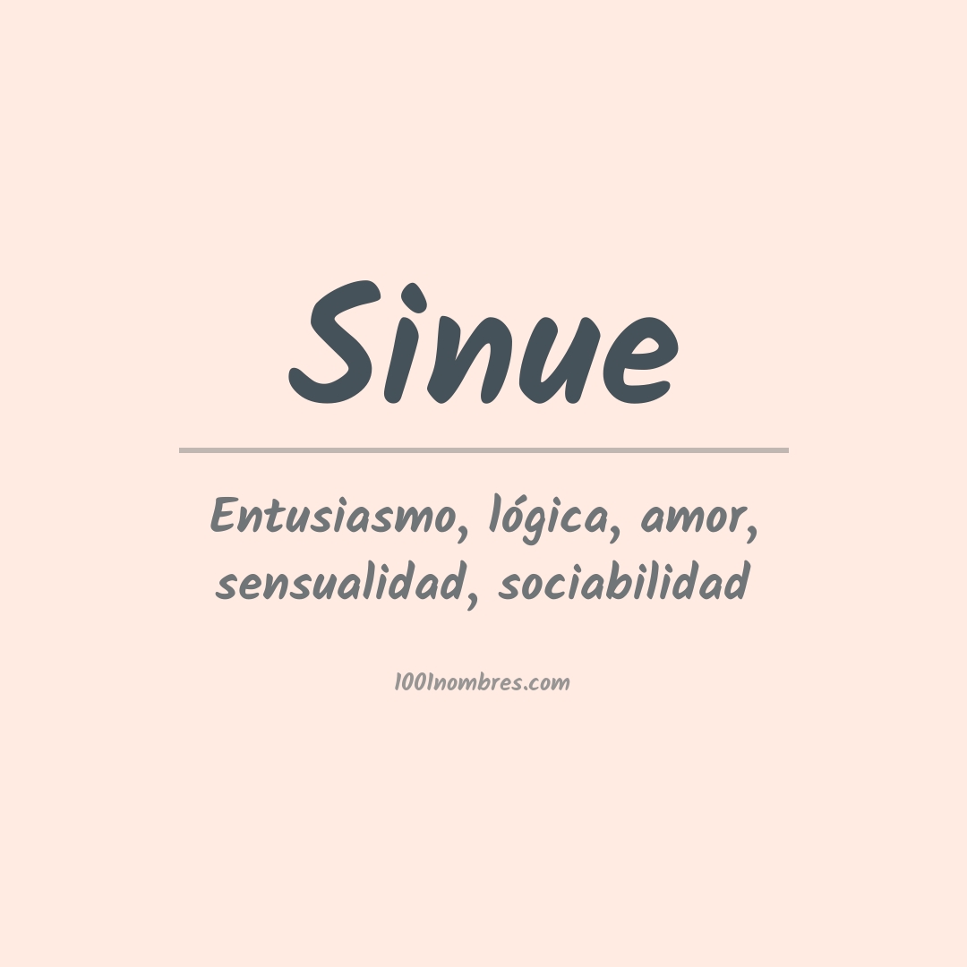 Significado del nombre Sinue