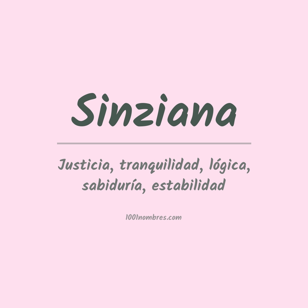 Significado do nome Sinziana