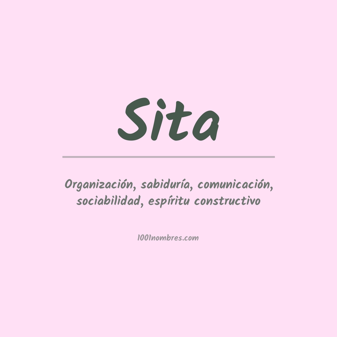 Significado del nombre Sita