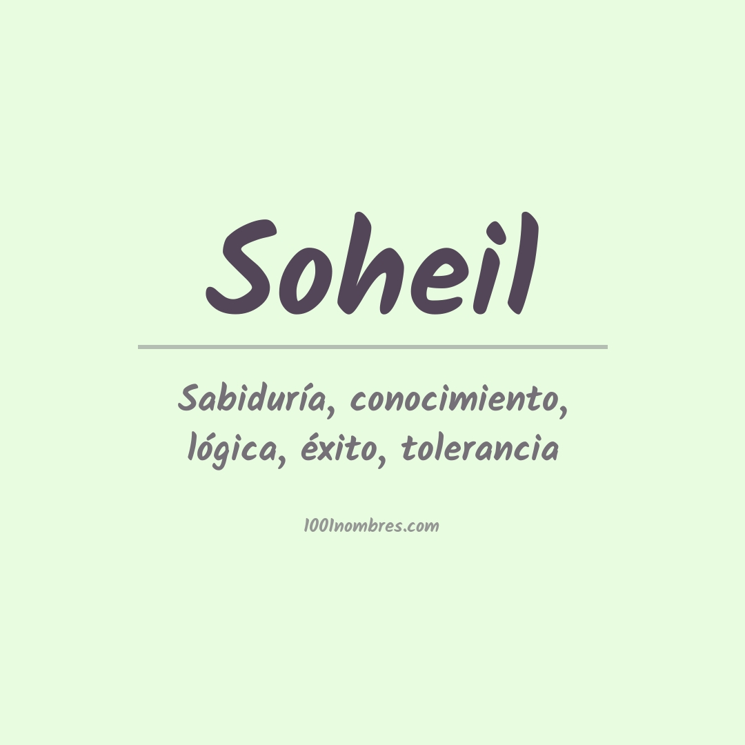 Significado del nombre Soheil Significado del nombre Soheil