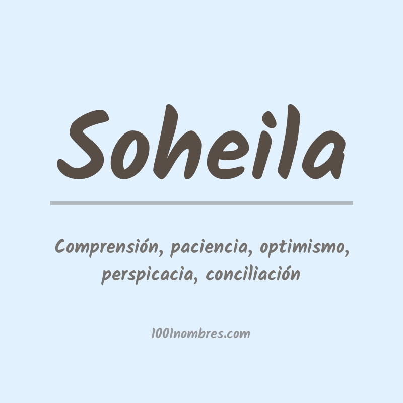 Significado del nombre Soheila