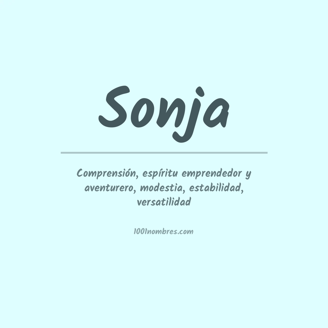 Significado del nombre Sonja