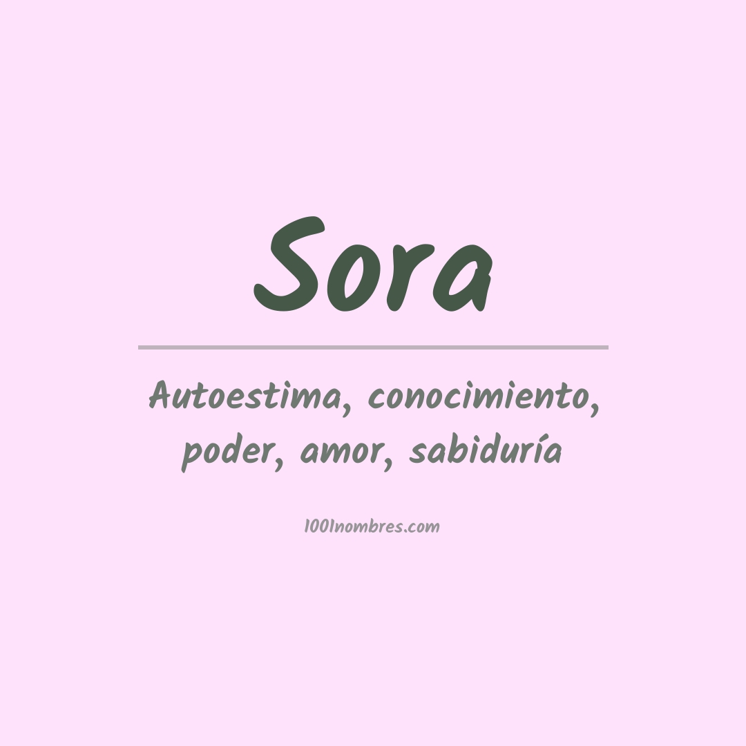 Significado del nombre Sora