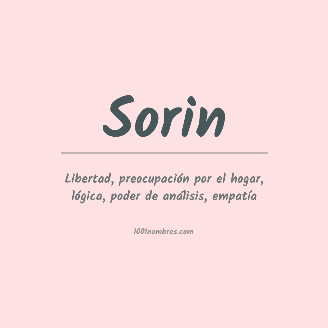 Significado del nombre Sorin