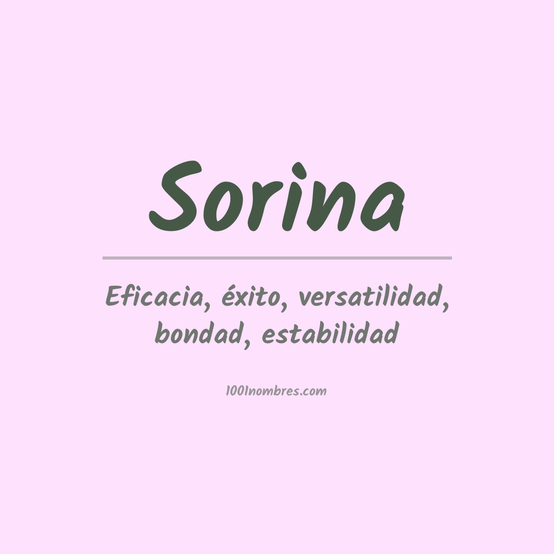 Significado del nombre Sorina