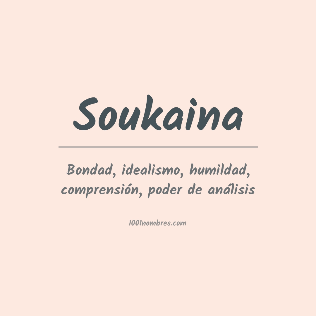 Significado del nombre Soukaina