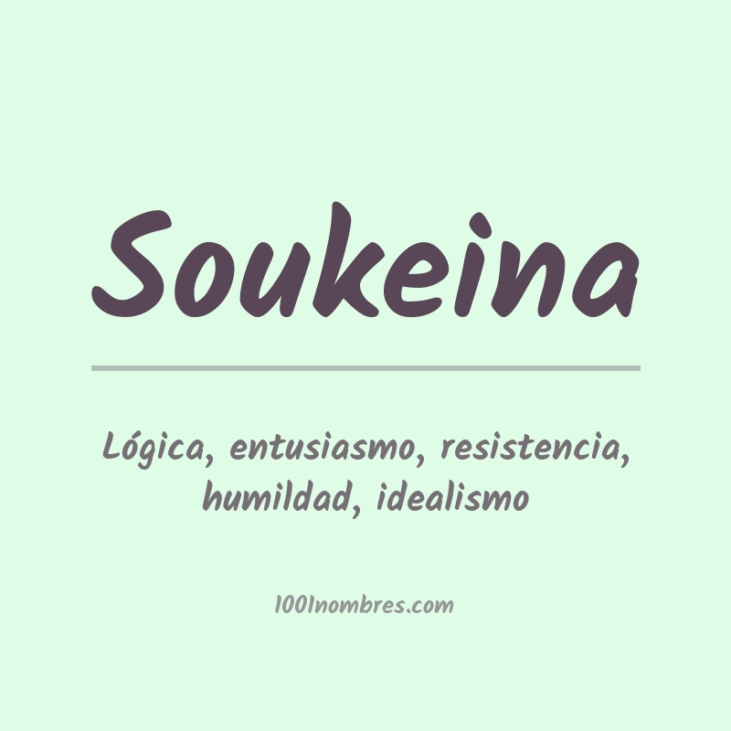 Significado del nombre Soukeina Significado del nombre Soukeina