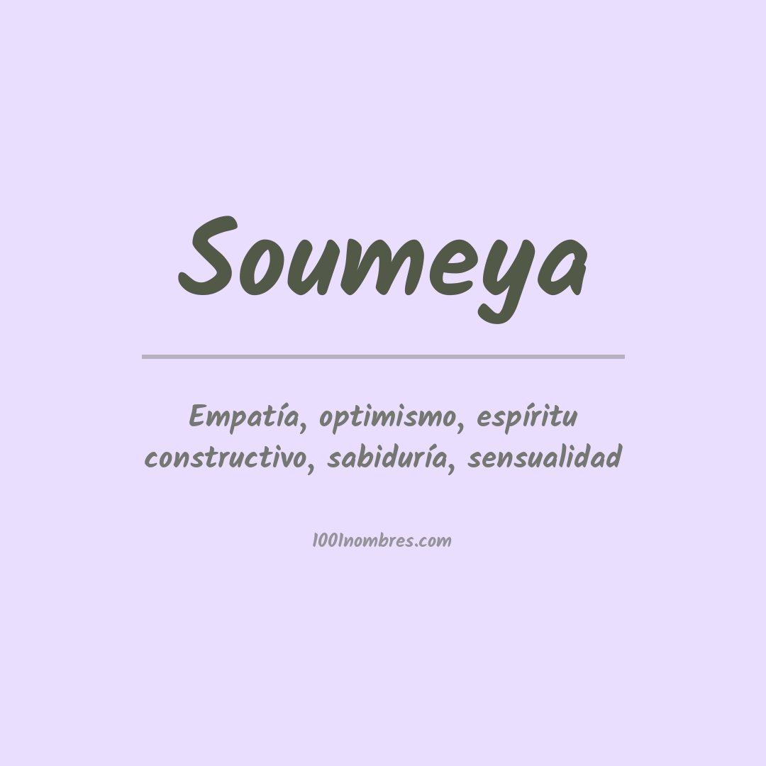 Significado del nombre Soumeya