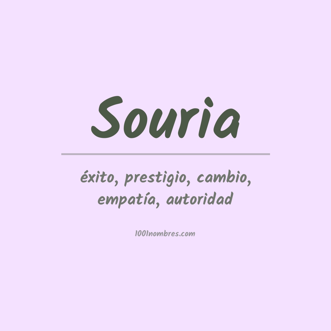 Significado del nombre Souria Significado del nombre Souria