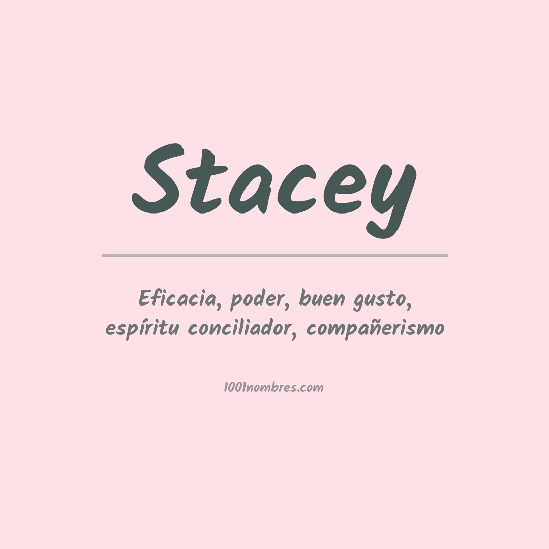 Significado del nombre Stacey