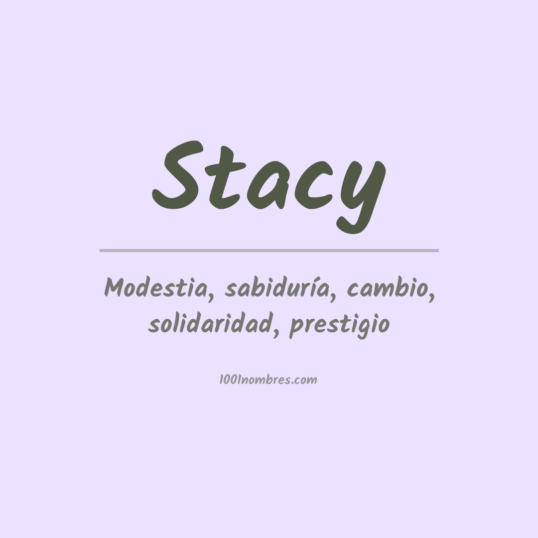 Significado del nombre Stacy