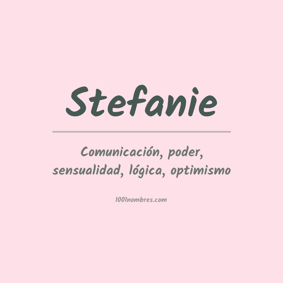 Significado del nombre Stefanie