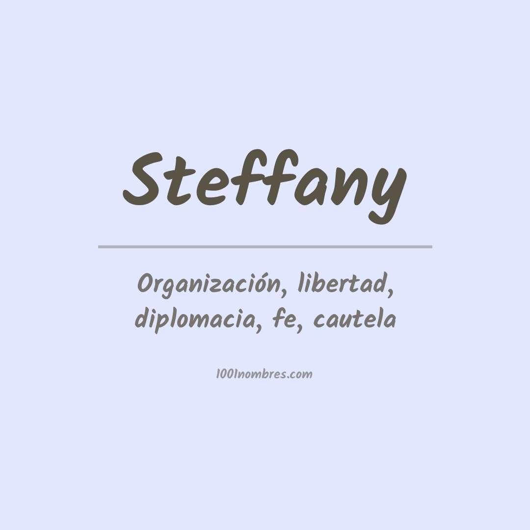 Significado del nombre Steffany