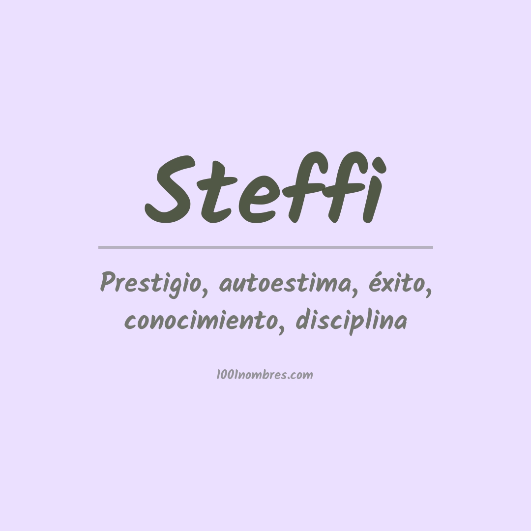 Significado del nombre Steffi Significado del nombre Steffi